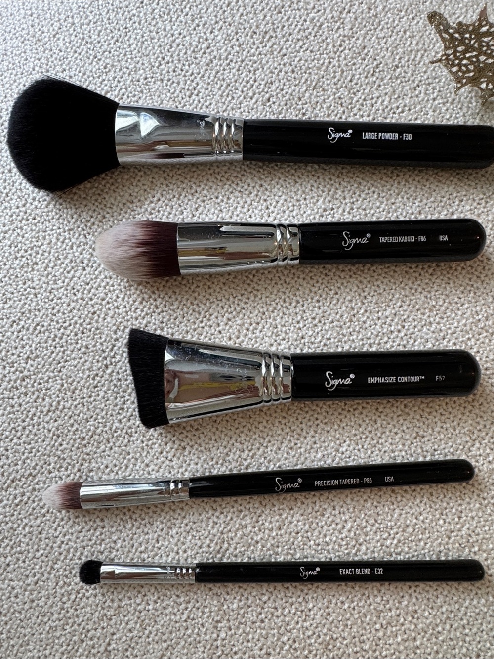 💕5 Sigma Makeup Brushes- bundle💕